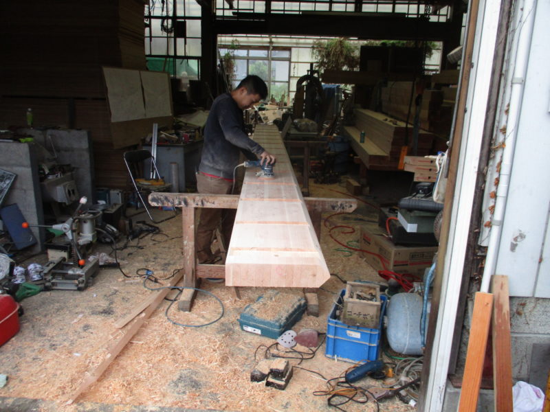木材の手加工　群馬県嬬恋村の住宅