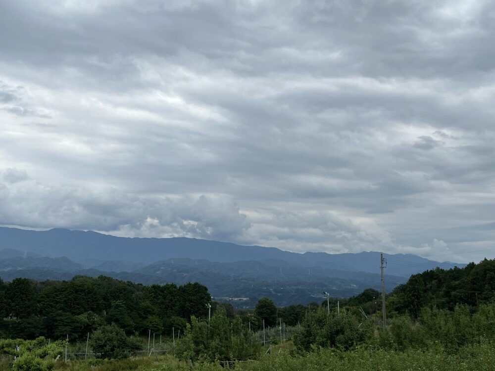 高森町の敷地から見える風景